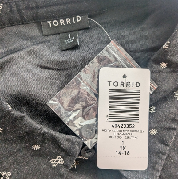 Torrid Midi poplin midi shirtdress - Picture 8 of 8